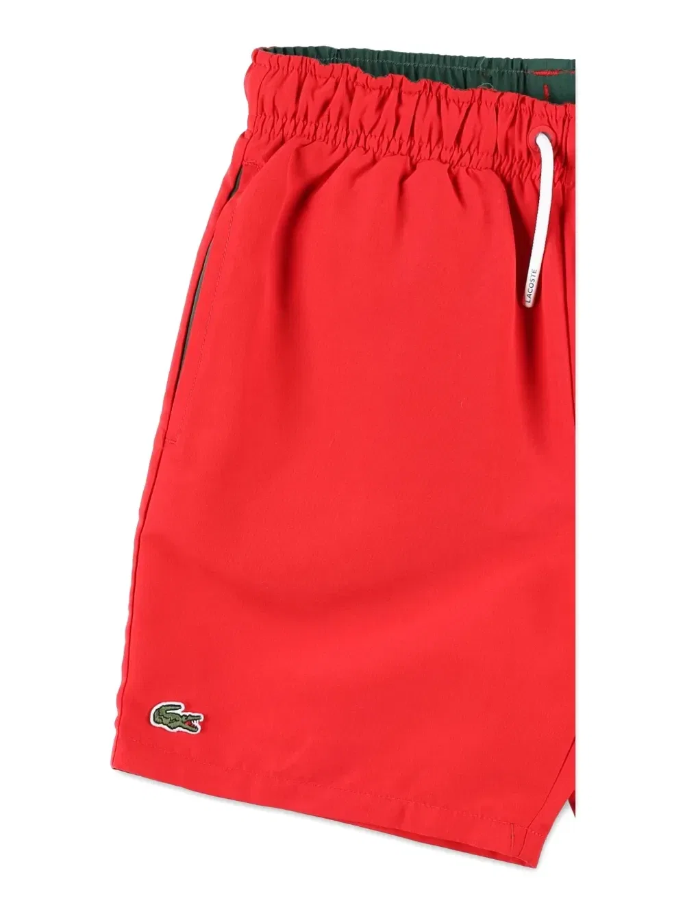 Пляжные шорты на шнурке Lacoste Kids, красный — фото 3