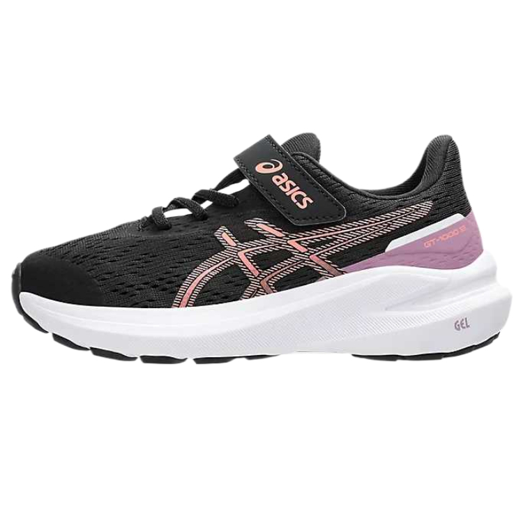 ASICS Кроссовки для бега GT 1000 13 Rebound Breathable Support, черные, для детей от 3 до 7 лет — фото 2