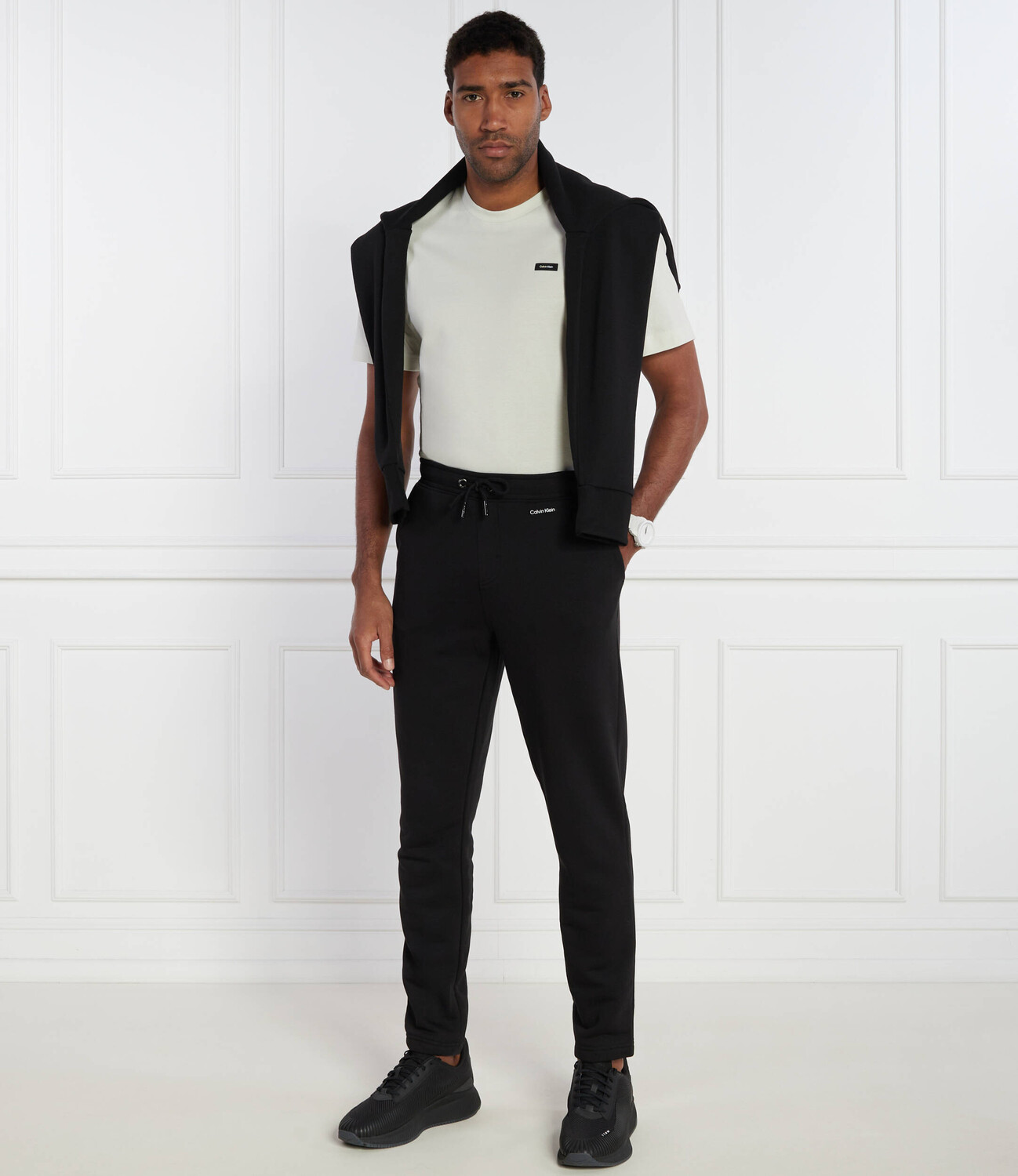 Футболка Calvin Klein Comfort fit, экрю — фото 2