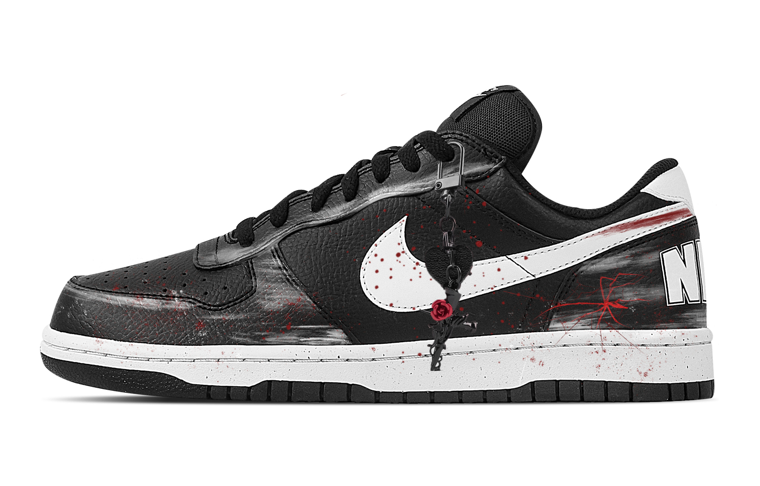 

Nike Кроссовки для скейтбординга мужские Big Twilight Red Secret Whisper, устойчивые к истиранию, дышащие, низкие, red black white