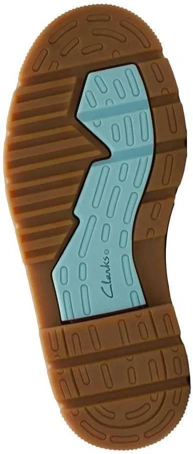 Детские модные ботинки Clarks Lorcam Hi O, Navy — фото 2