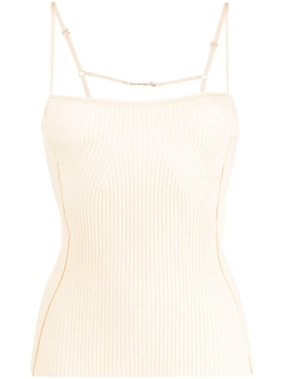 

Jacquemus топ Le Sierra с квадратным вырезом, нейтральный цвет