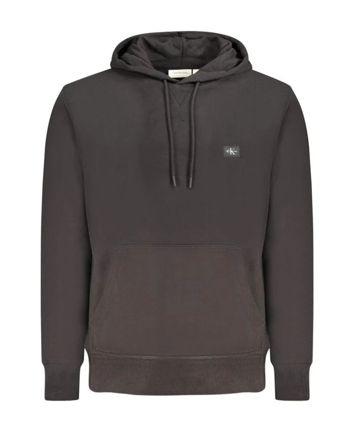 

Черный хлопковый вязаный свитер Calvin Klein, черный