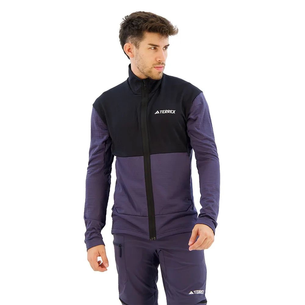 

Флис adidas Terrex Multi Light full zip, черный/синий
