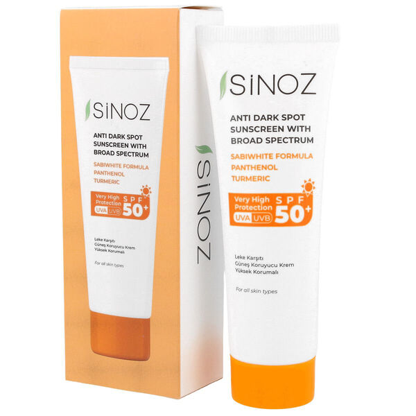 

Крем для лица против пигментных пятен spf50+, 50 мл Sinoz Anti dark spot sunscreen