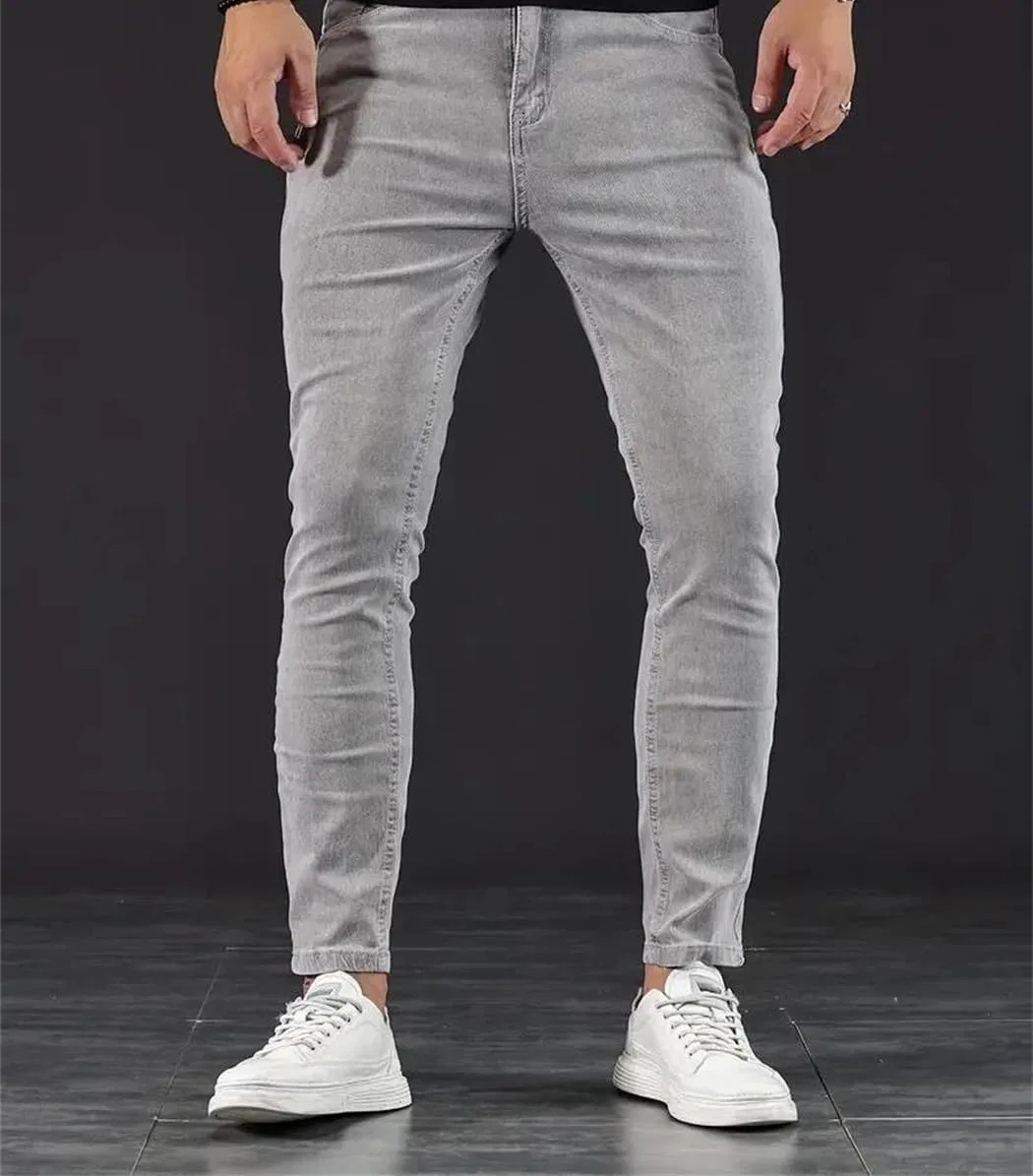 Джинсы, скинни, Vintage Washed, Gray9 — фото 4