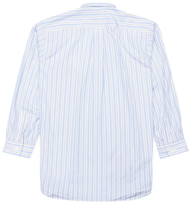 Лонгслив Comme des Garçons PLAY Long-Sleeve Striped Shirt 'White/Light Blue', разноцветный — фото 2