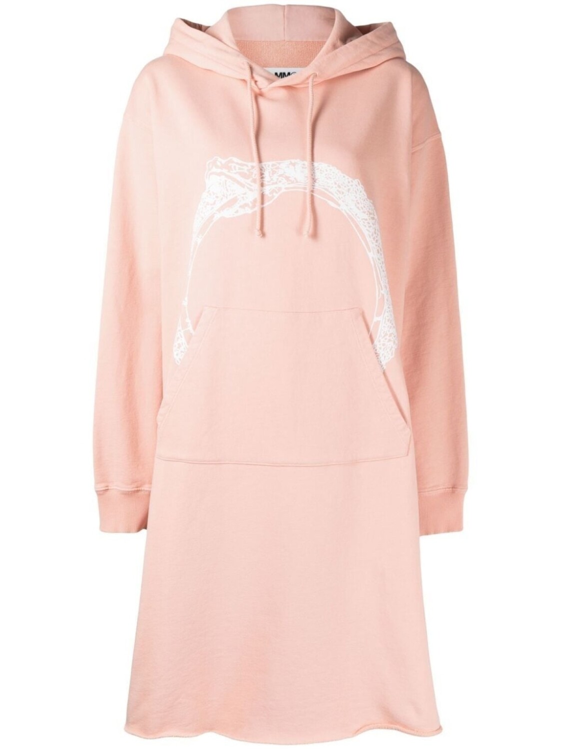 

Платье с капюшоном и принтом MM6 Maison Margiela, розовый