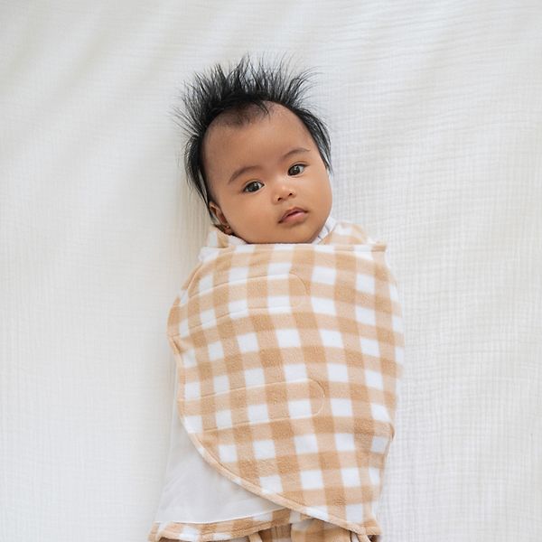 Спальный мешок Sleepsack small baby swaddle Halo, Gingham Tan — фото 3