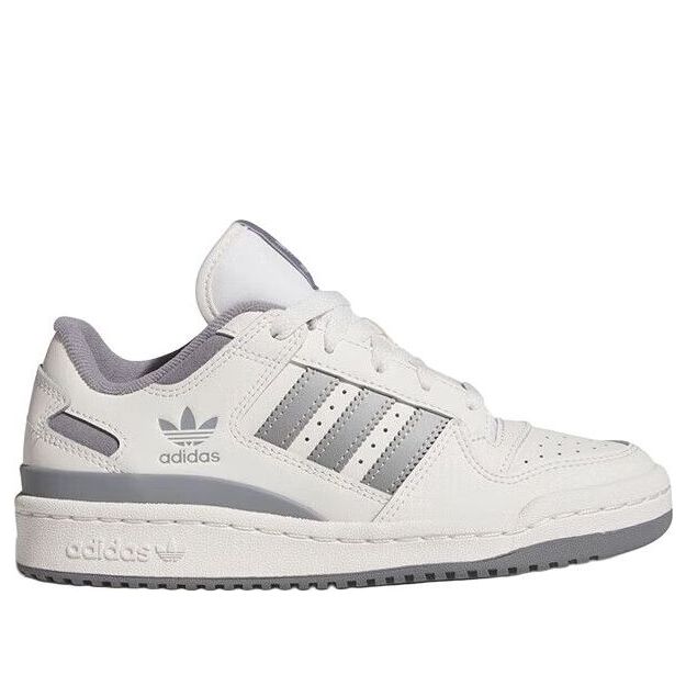 Кроссовки (GS) adidas Forum Low CL 'Cloud White Grey Three Grey Two', серый — фото 2