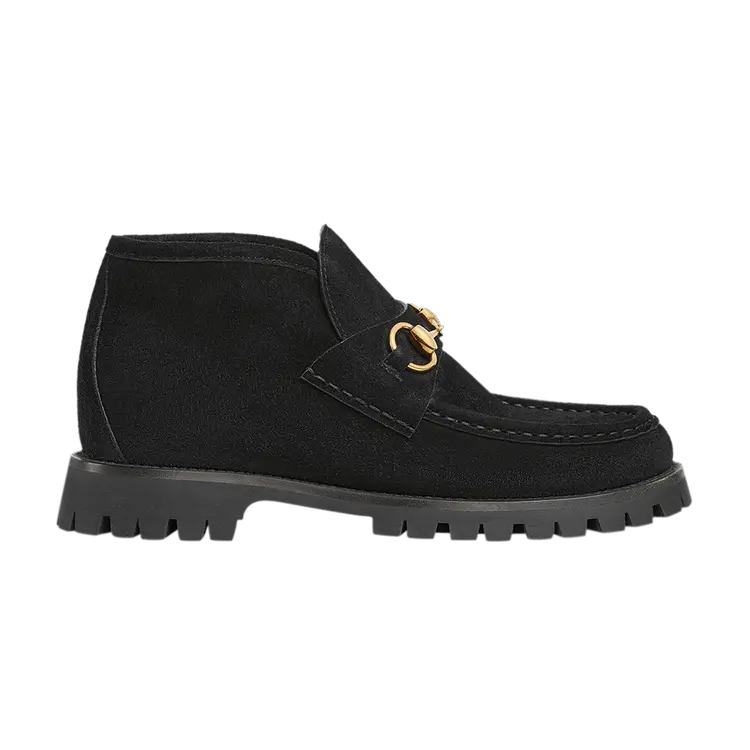 Ботинки Gucci Wmns Horsebit Ankle Boot 'Black', черный