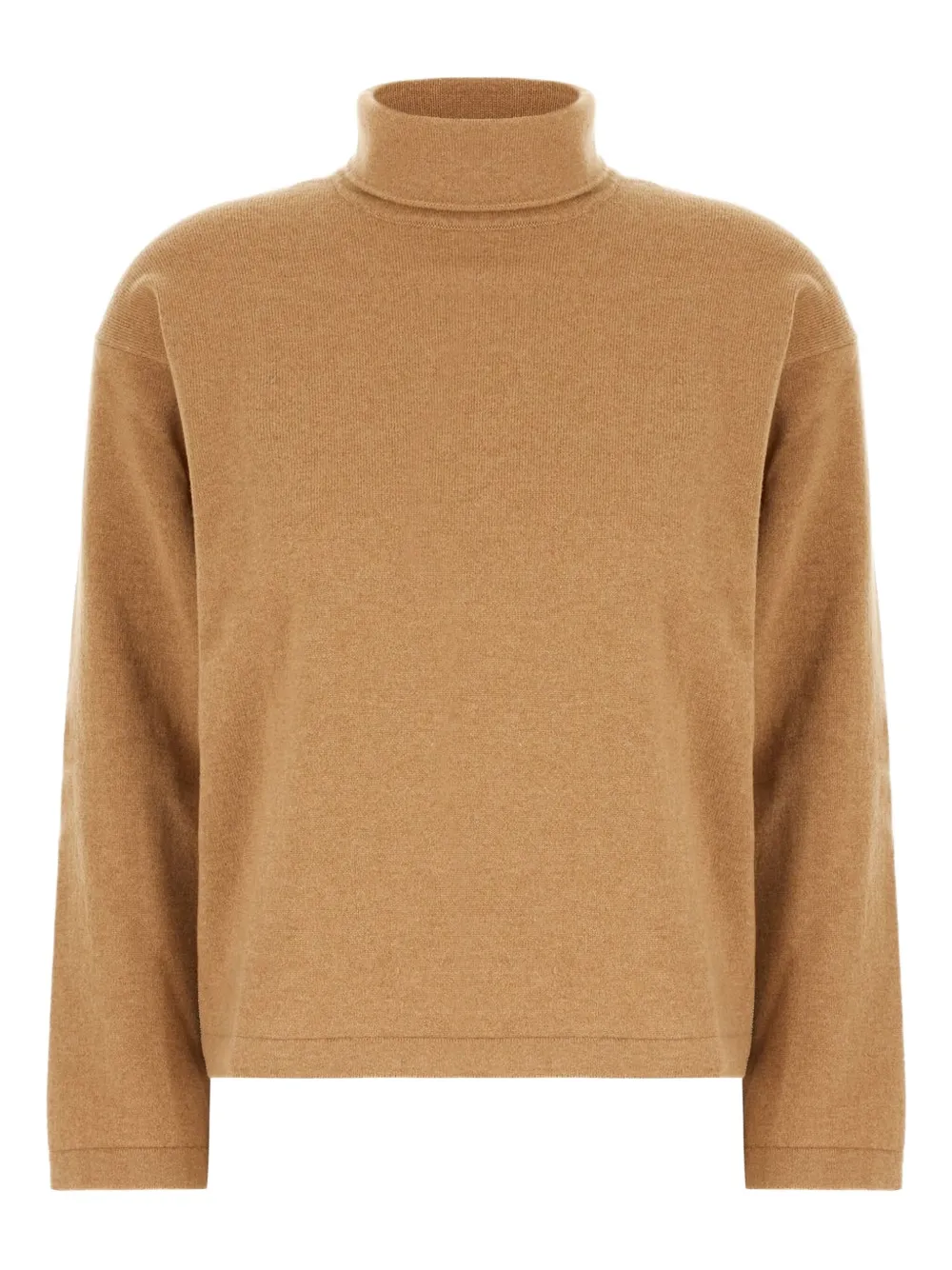 

Кашемировый свитер с воротником-стойкой Andrè Maurice, коричневый