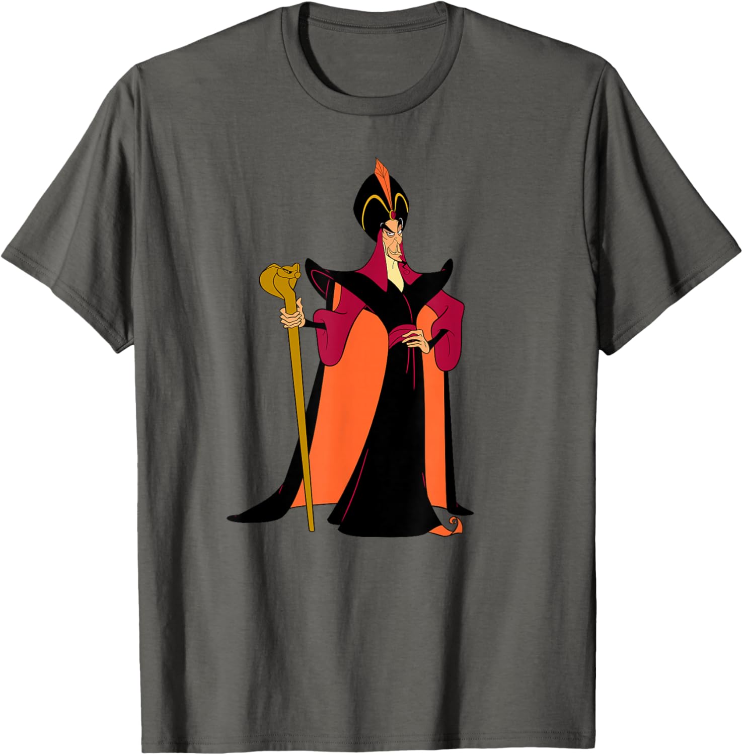 

Футболка с изображением злодеев Диснея: Аладдин и Джаффер, серая Disney