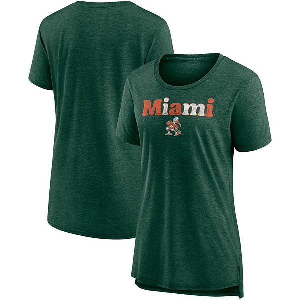 

Женская футболка miami hurricanes breakneck speed tri-blend цвета heathered green Fanatics, Зеленый, Женская футболка miami hurricanes breakneck speed tri-blend цвета heathered green Fanatics