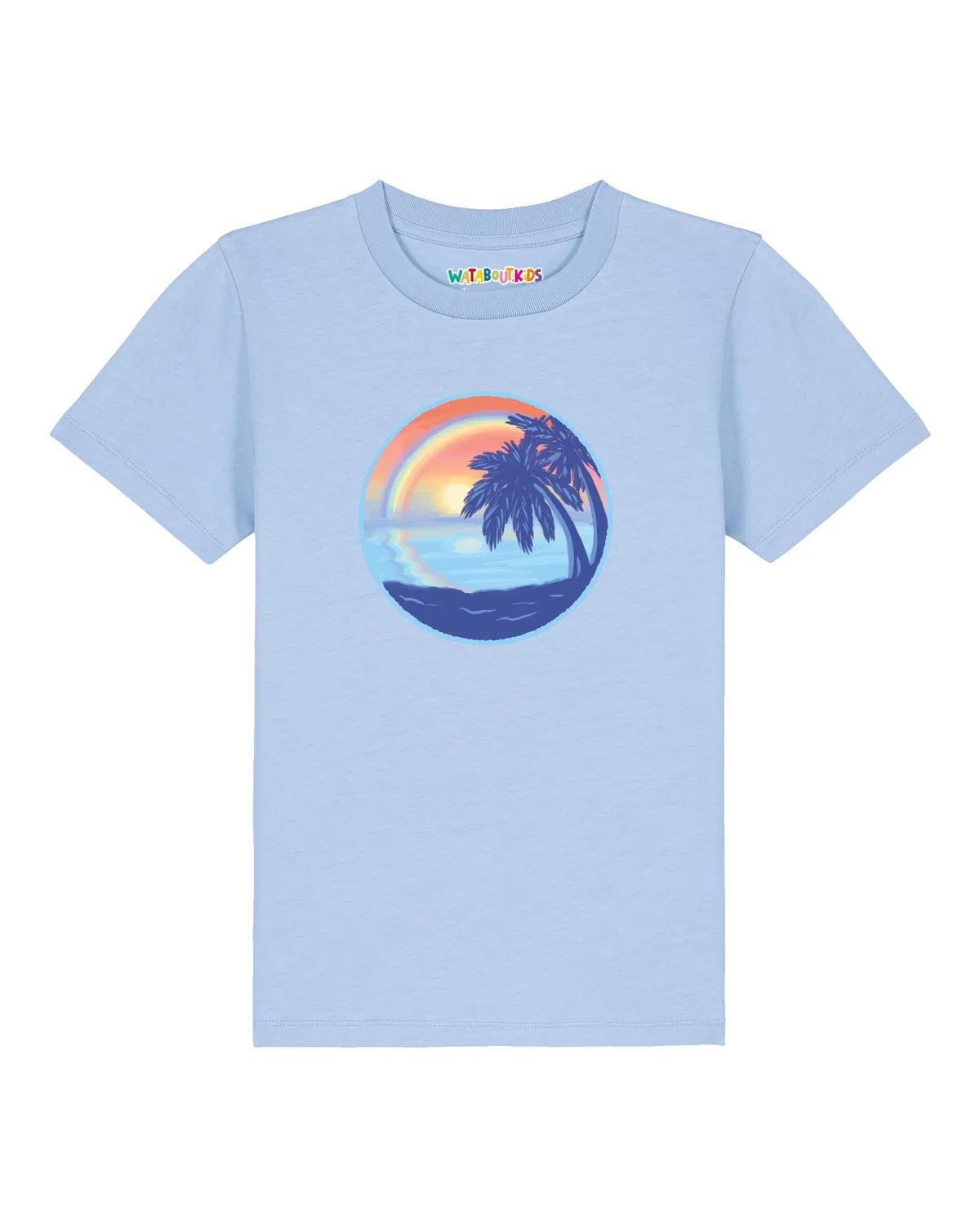 Футболка 'Sunset Rainbow ' Watabout.Kids, Blue/Light Blue