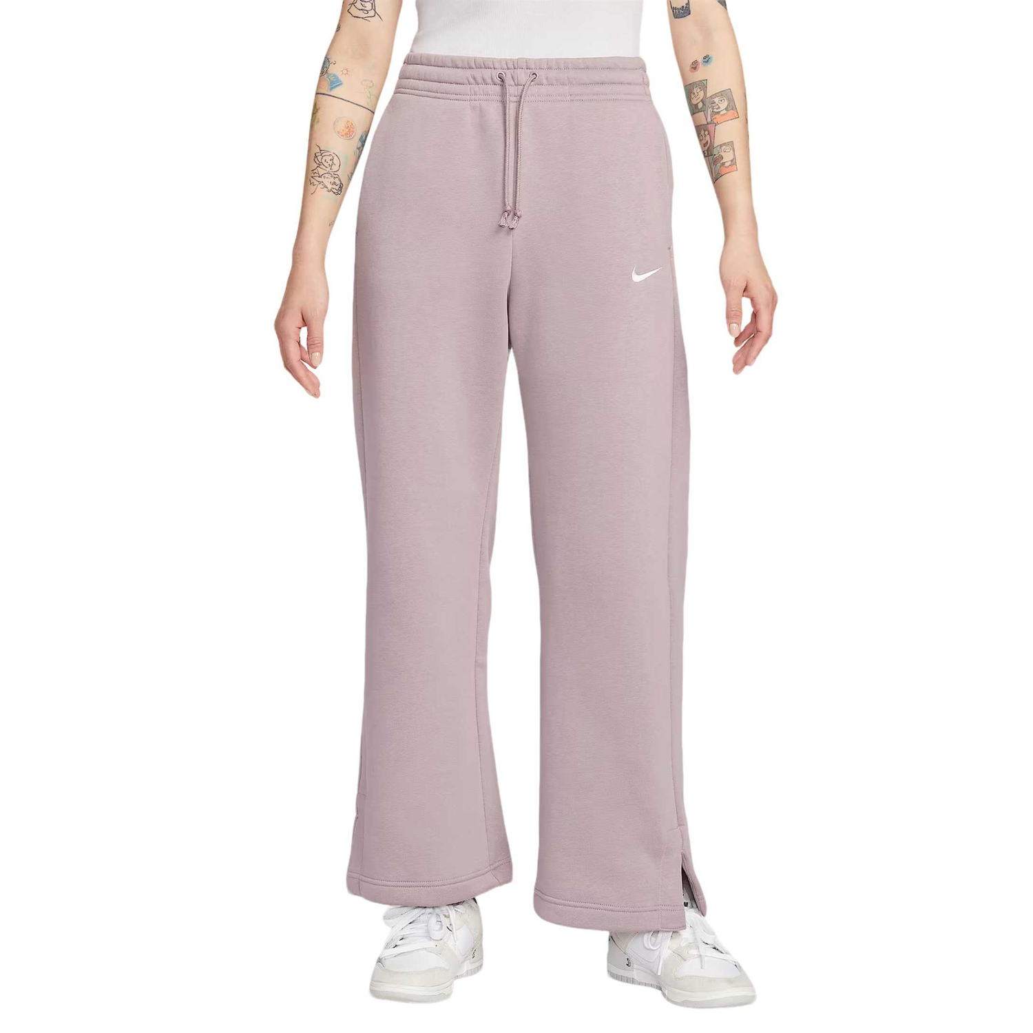 

Спортивные брюки Phoenix Fleece Knitted для женщин Nike, светло ore фиолетовый/sail белый