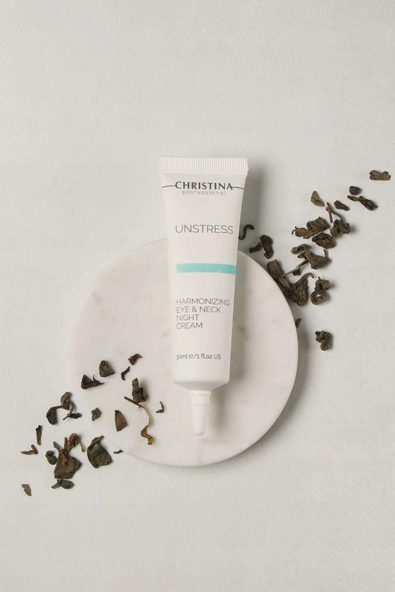 Крем для лица Christina — Unstress, Harmonizing Night Cream Eye&Neck, Ночной и шеи, 30 мл — фото 3