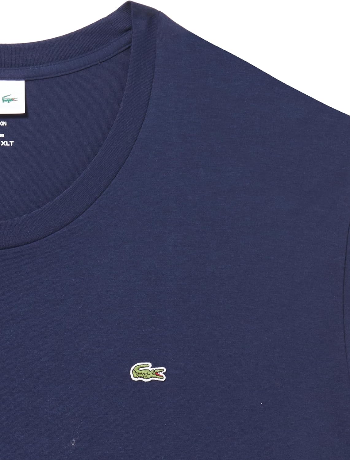 Футболка Lacoste Mens Tall Fit, мужская, с V-образным вырезом и коротким рукавом из хлопка пима, Navy Blue — фото 2