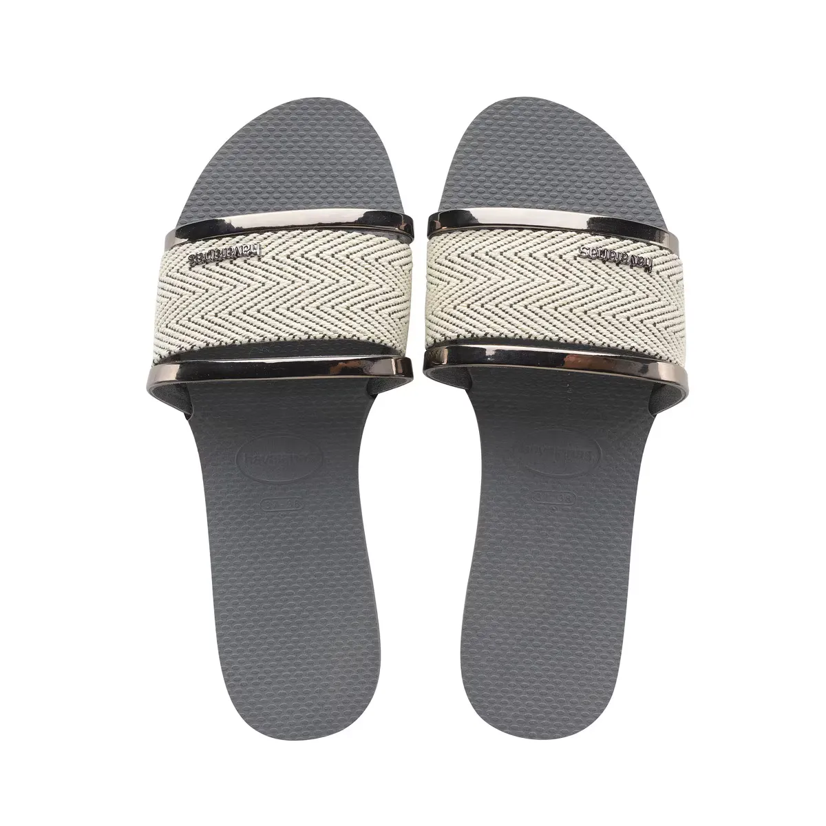 You Trancoso Premium Havaianas Женские шлепанцы, серый/золотой