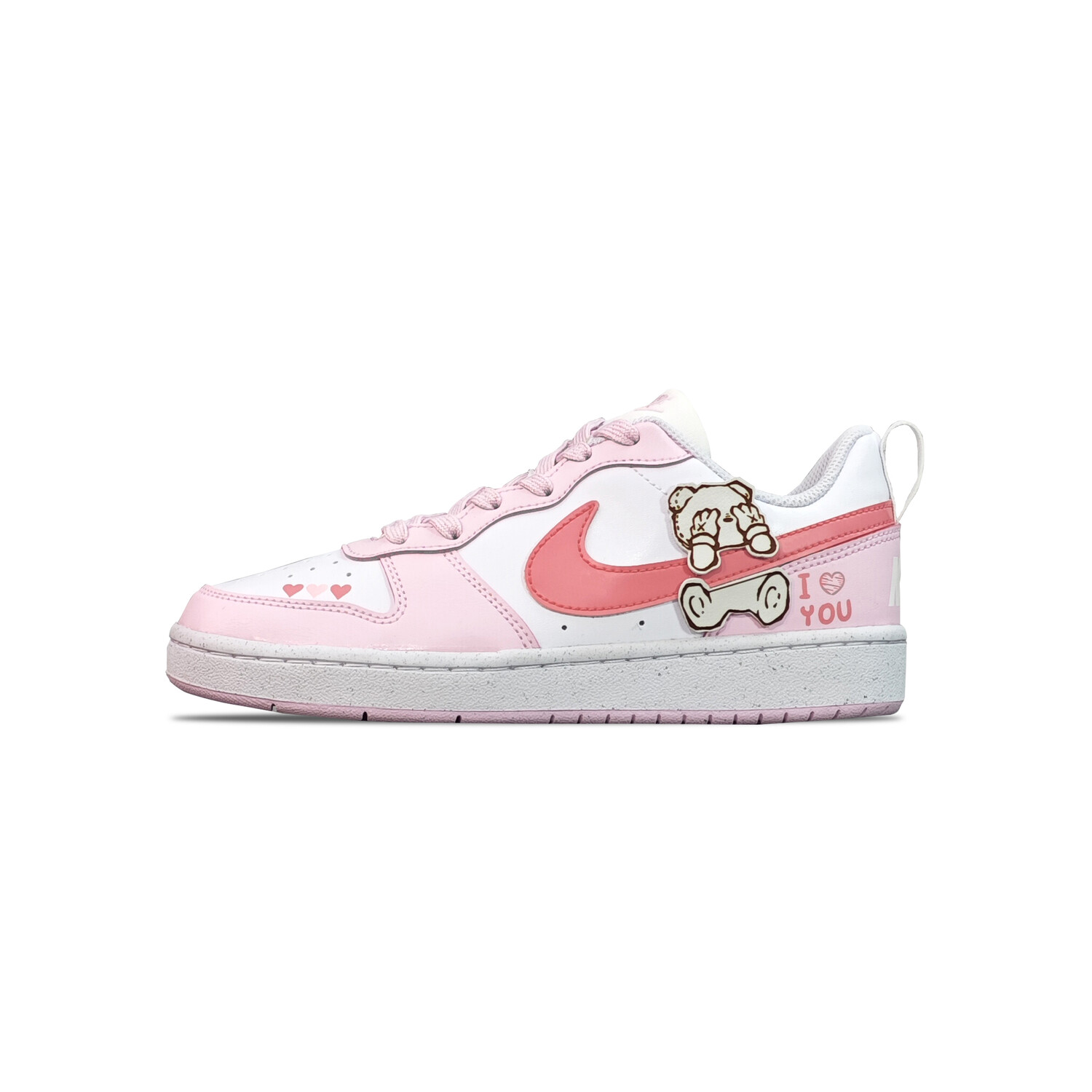 

Кроссовки Nike Court Borough Skateboarding Shoes Women's Low-top Chalk White, цвет Peach