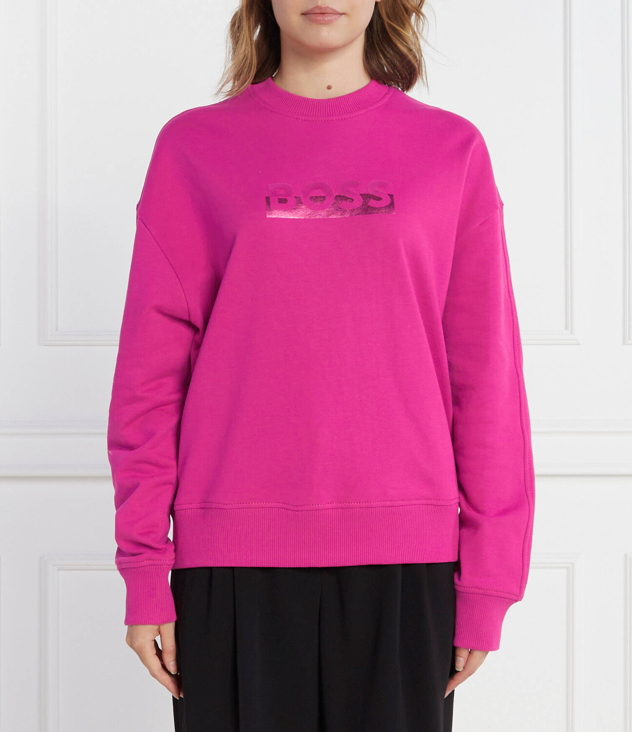 

Толстовка BOSS BLACK Ecaisa Regular Fit, фуксия