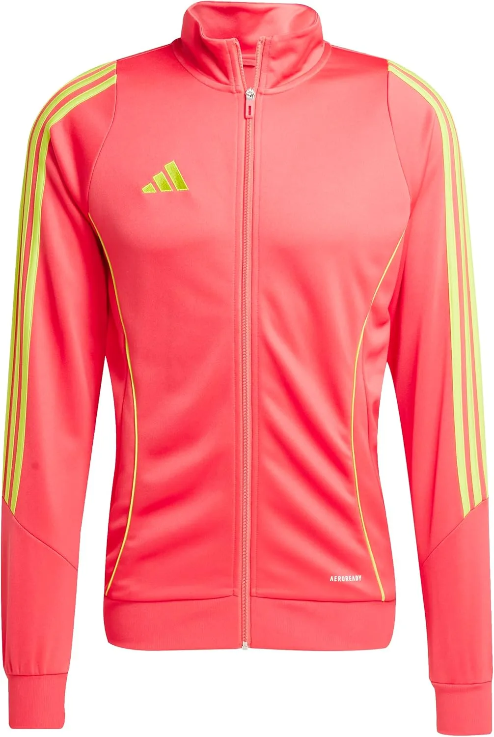 Мужская тренировочная куртка Adidas Tiro 24, розовый/желтый — фото 2
