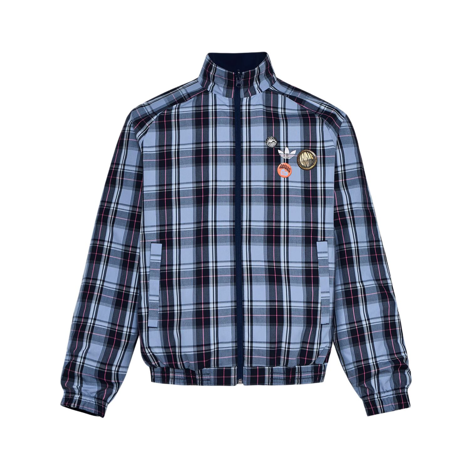 Мужская куртка-толстовка Reversible Track Adidas Originals, темно-indigo/светло-синий — фото 4