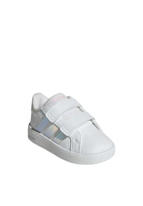 Кроссовки детские Adidas Sportswear Grand Court 3.0, облачно-белый иридесцентный — фото 2