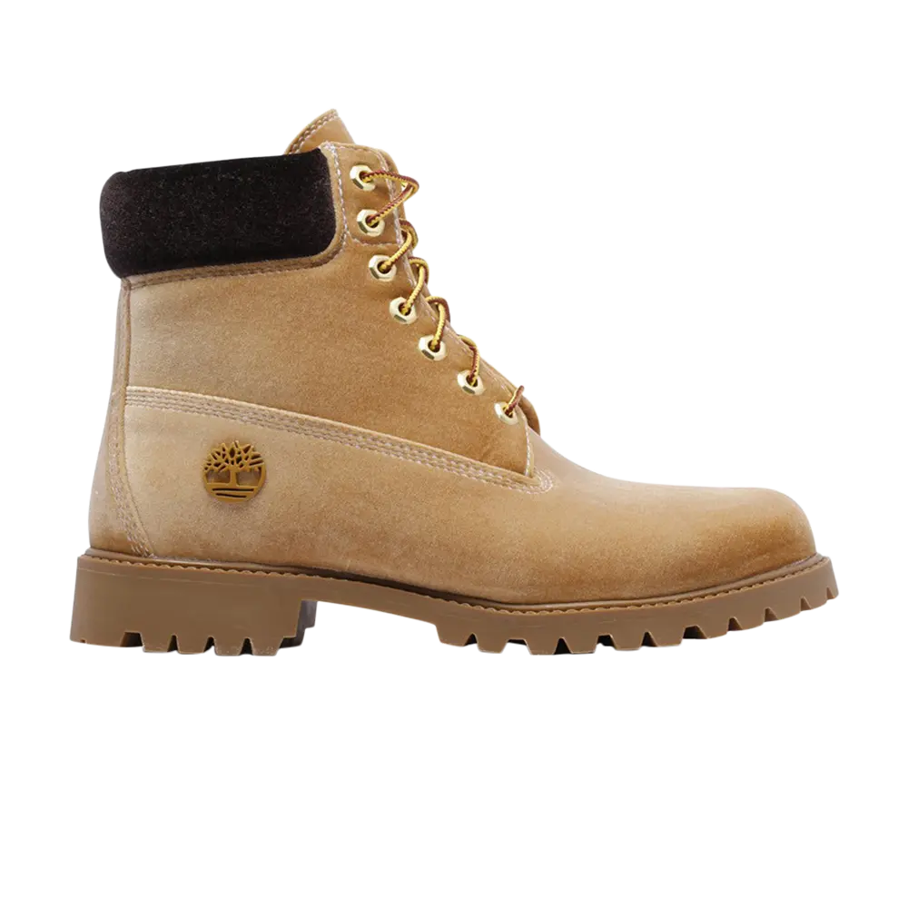 Ботинки Premium Off-White x Timberland 6 Inch, желто-коричневый