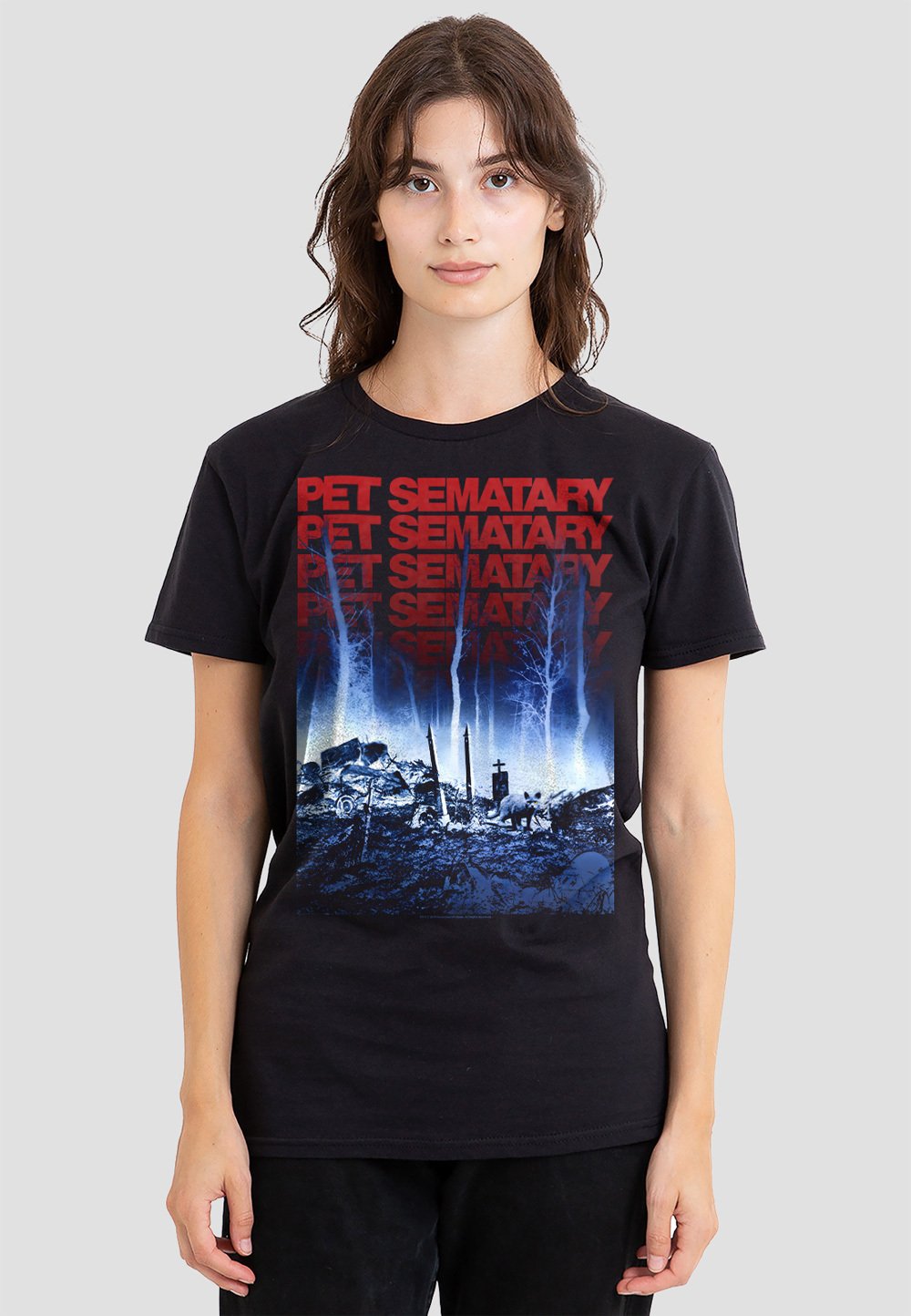 

Футболка с принтом PET SEMATARY Cotton Soul, черный