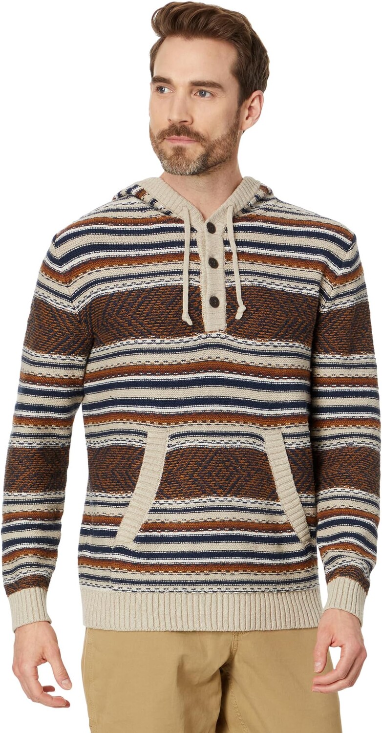 

Свитер Pendleton Highland Peak Cotton Hoody, цвет Tan/Blue/Coffee Stripe