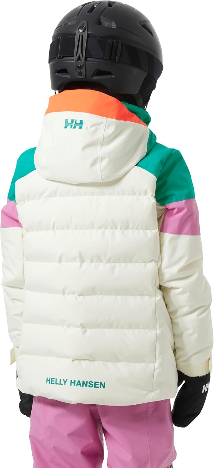 Куртка Helly-Hansen Diamond Jacket - Junior Unisex Waterproof, прочная верхняя одежда, легкое снаряжение для холодной погоды Helly Hansen, 047 Snow — фото 4