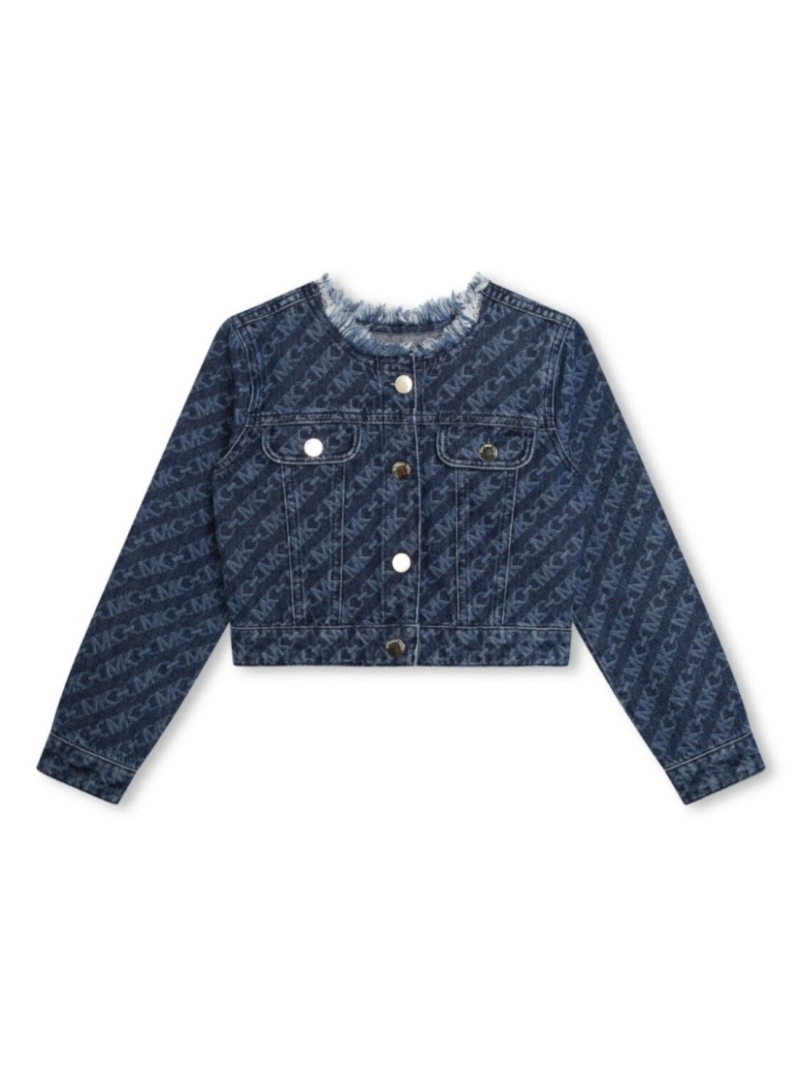 

Michael Kors Kids джинсовая куртка с логотипом, синий