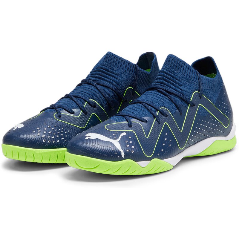Бутсы для футбола в помещении Future Match It + Mid Jr Puma, цвет persian blue-puma white-pro gr — фото 3