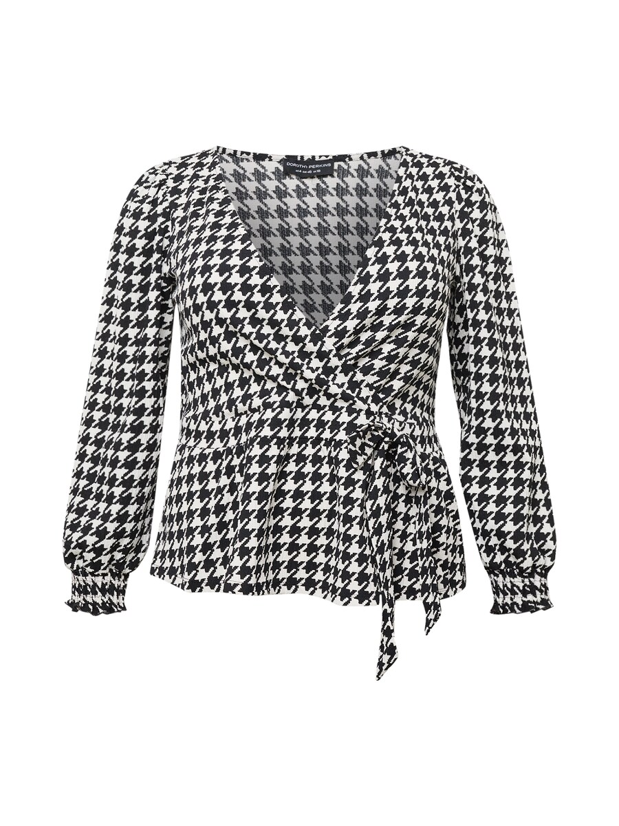 

Блуза Dorothy Perkins Curve, черный/белый