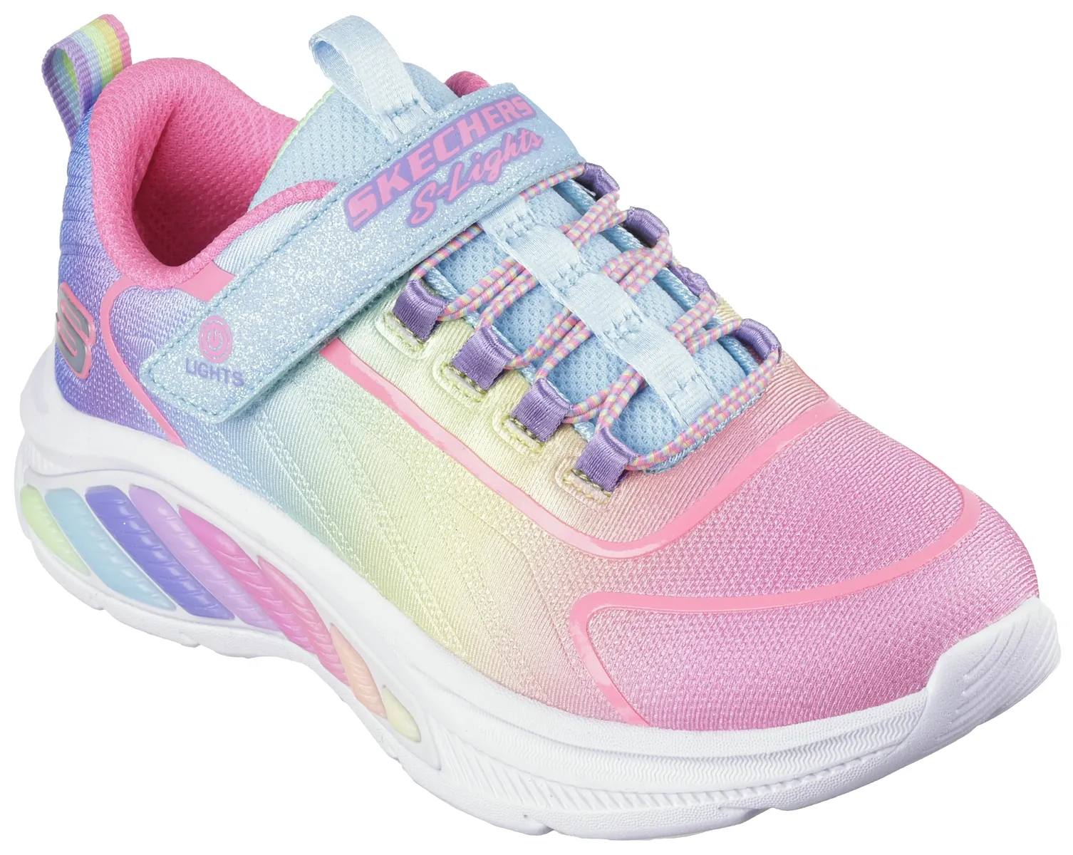 

Детские кроссовки Skechers "RAINBOW CRUISERS", с красивым цветовым градиентом, повседневная обувь, полуботинки, туфли на шнуровке Skechers Kids, цвет Türkis-Multi