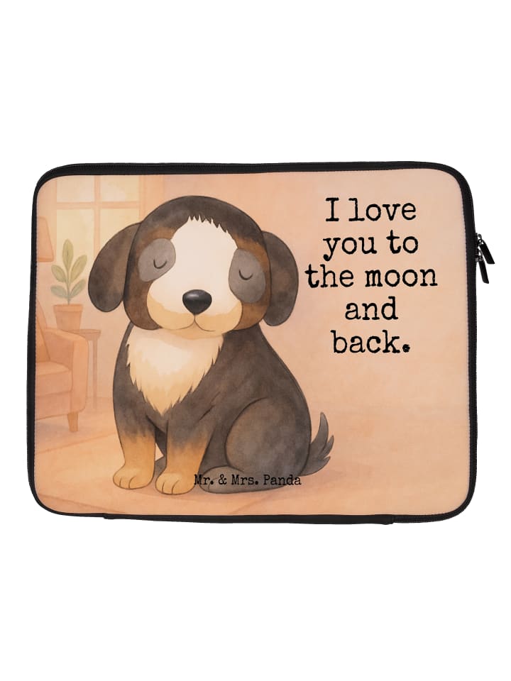 

Mr. & Mrs. Panda Сумка для ноутбука с изображением собаки, отдыхающей, белого цвета