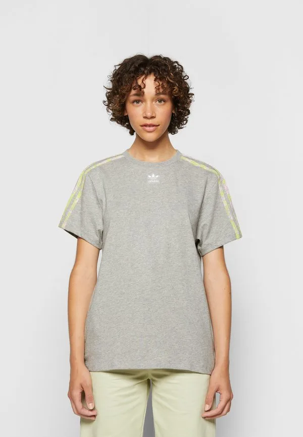 Футболка с принтом «змея» Adidas Originals, Medium Grey Heather — фото 3