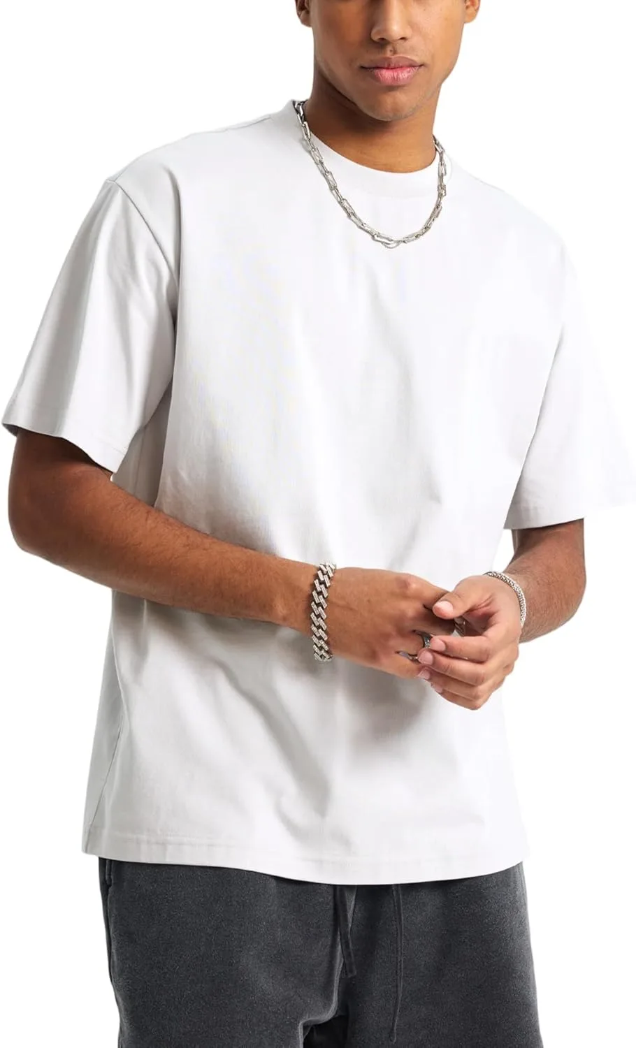 

Мужская хлопковая футболка с коротким рукавом и круглым вырезом TURLAT