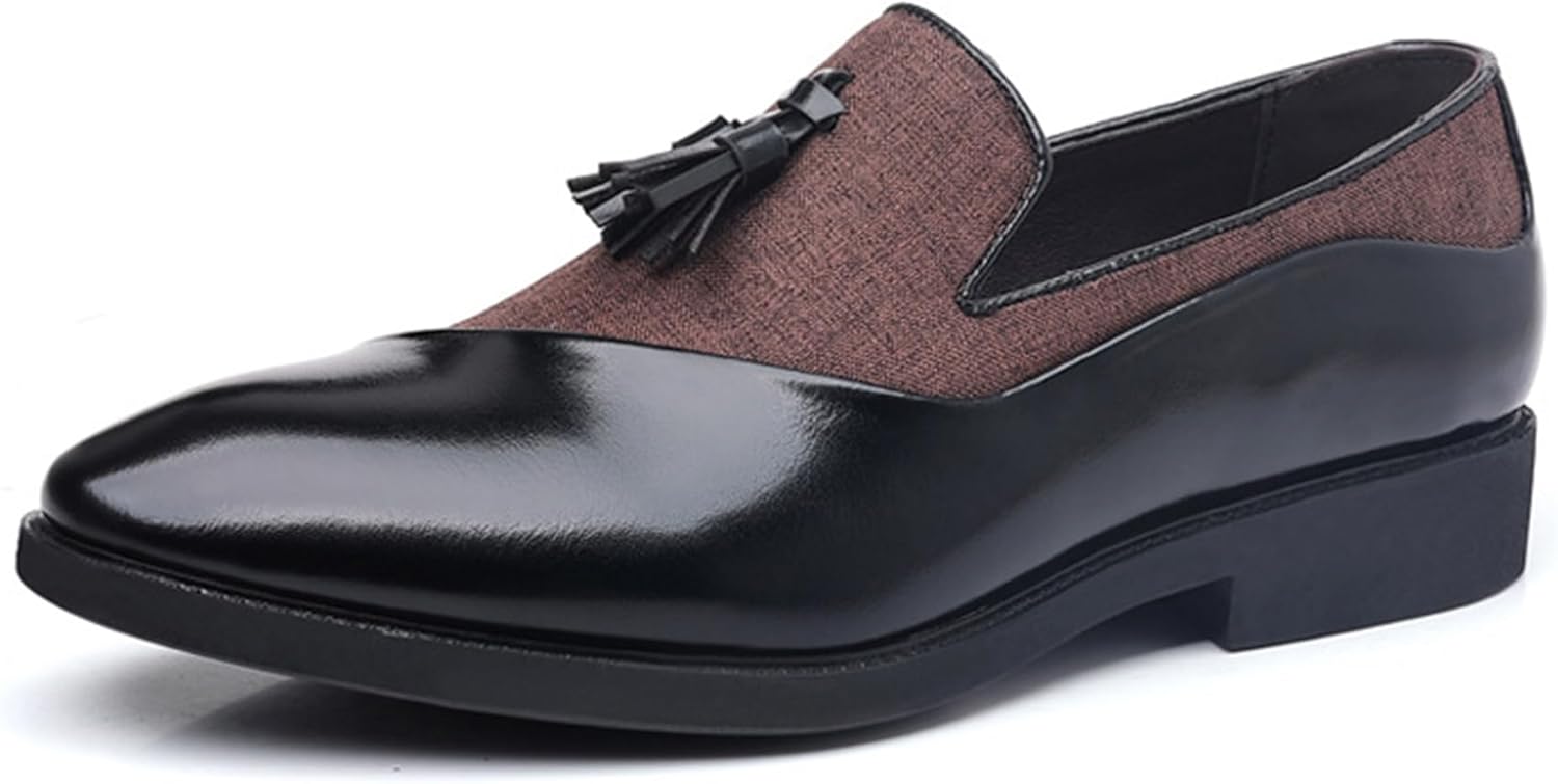 

Классические деловые туфли, удобные туфли для торжественных свадеб, модные нескользящие рабочие туфли-оксфорды Admlzqq, коричневый