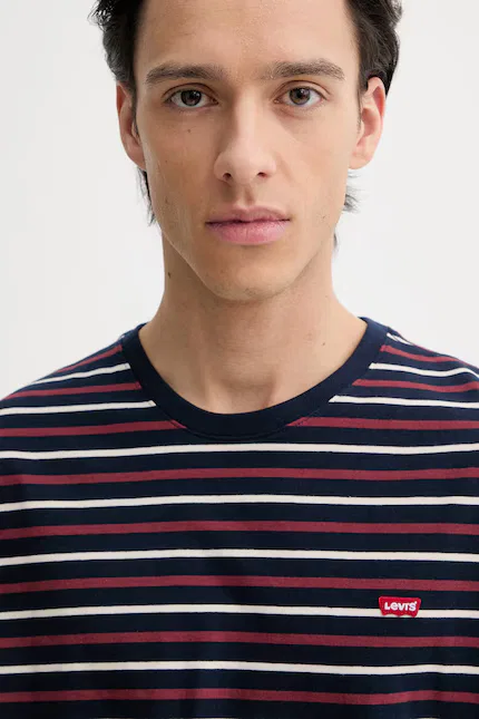 Футболка хлопковая Original H&M Levi's, синий — фото 4