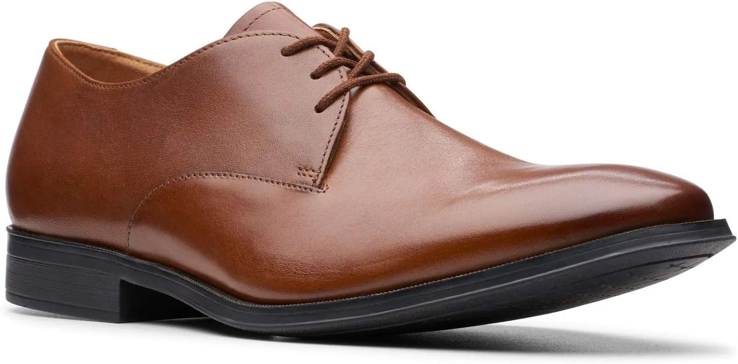 Мужские дерби Clarks Gilman Walk, Dark Tan Leather — фото 3