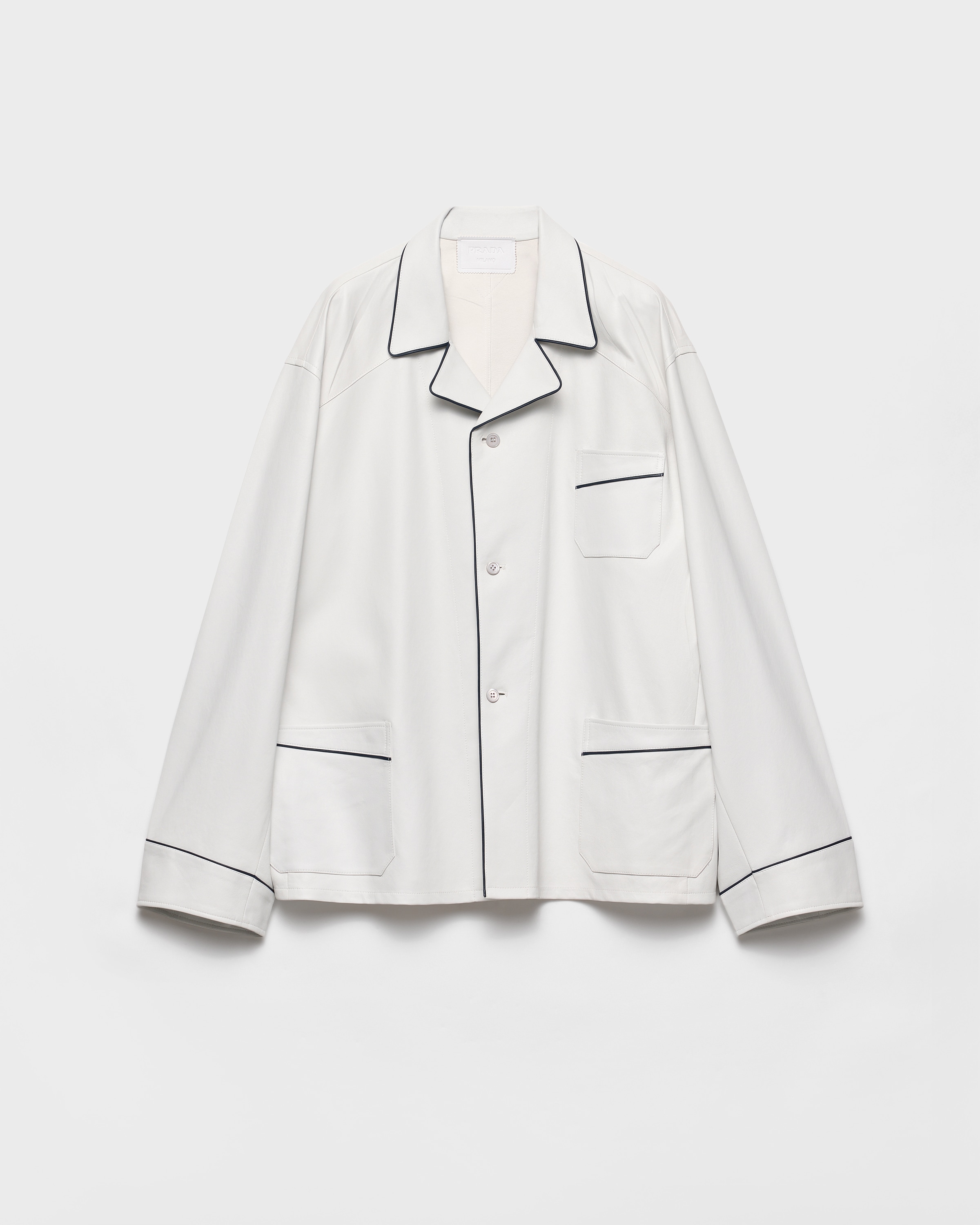 

Рубашка из наппы Prada, белый