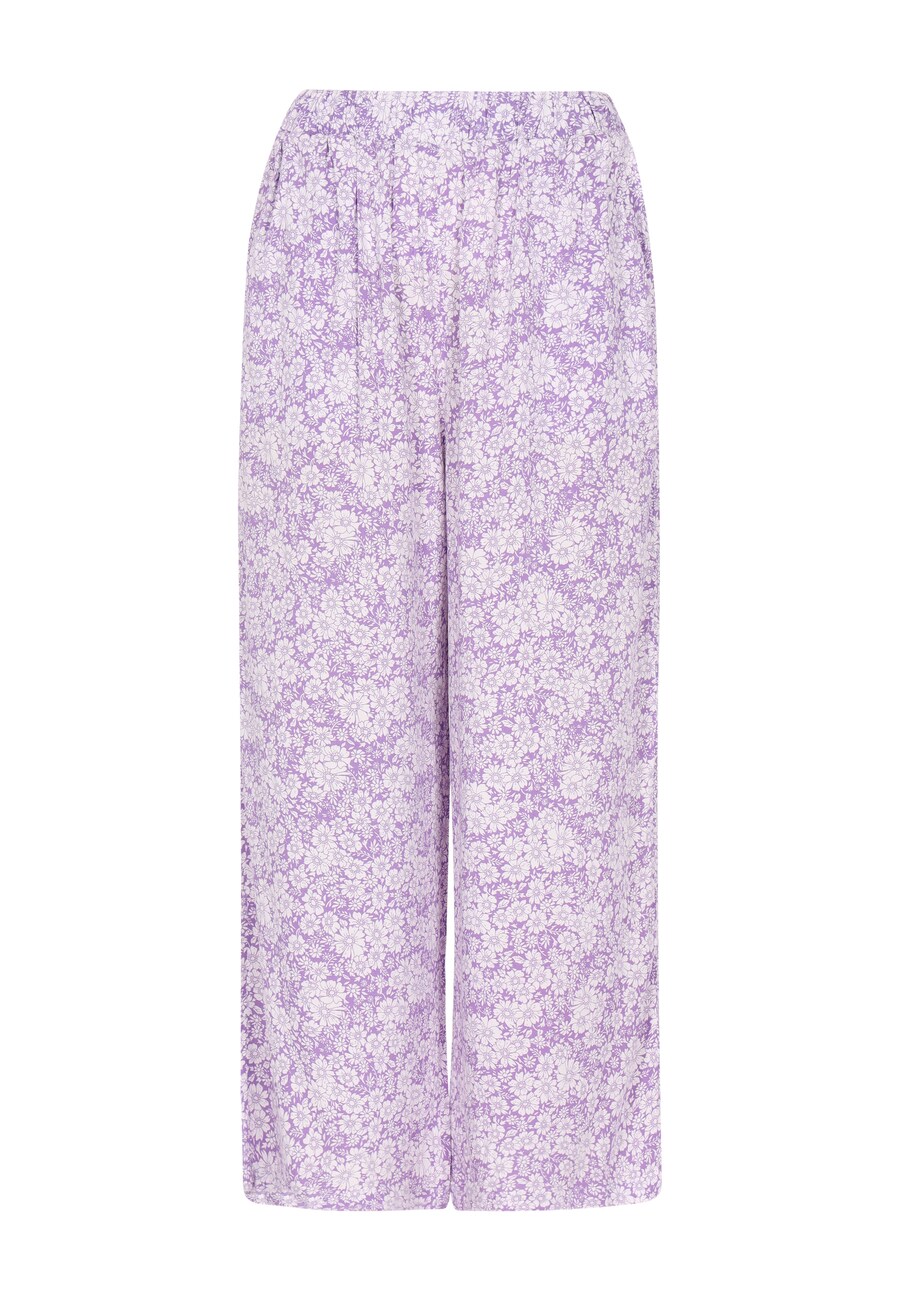 

Брюки свободного кроя Usha, фиолетовый/пастельно-фиолетовый