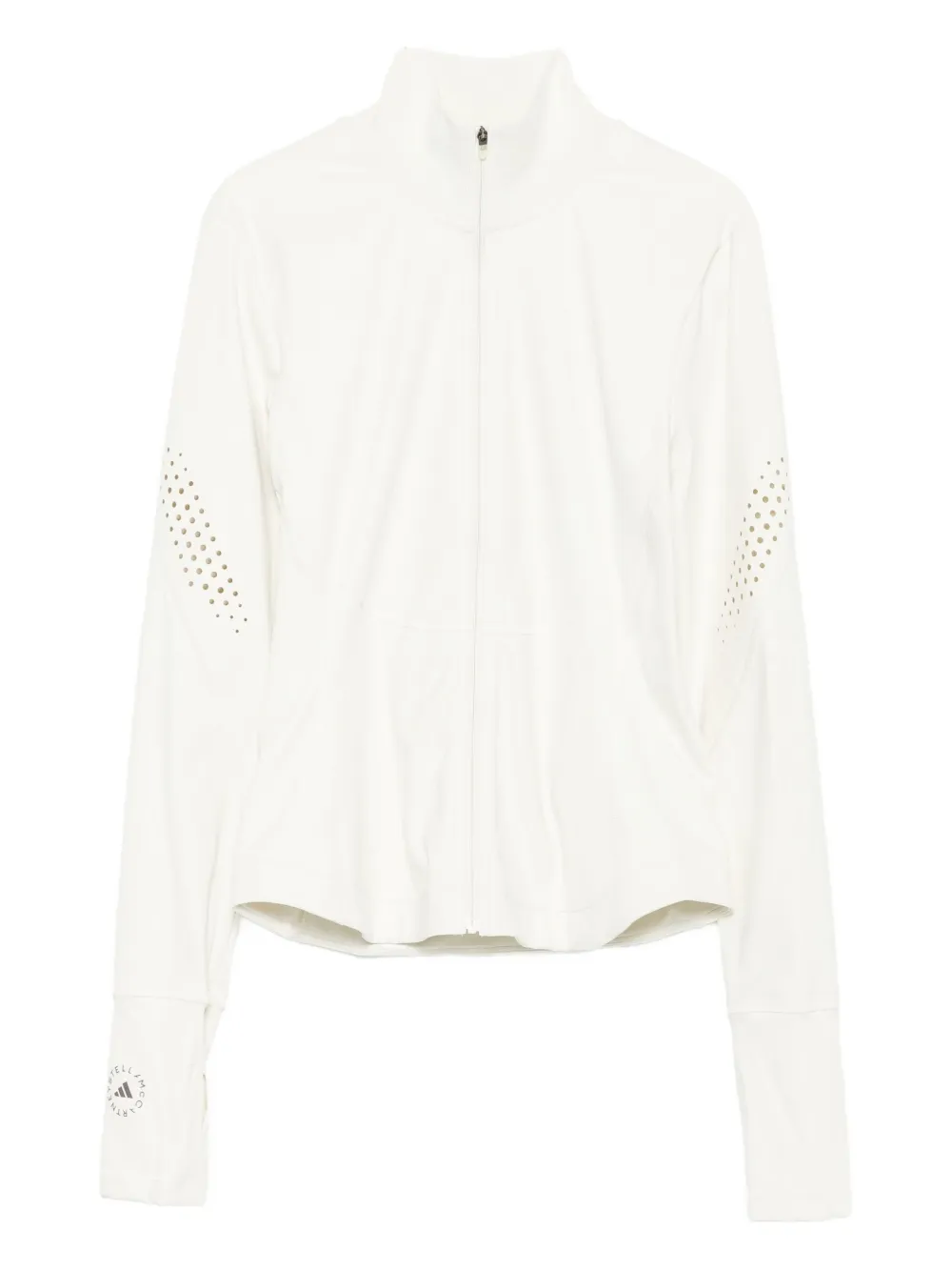 

Куртка на молнии с лазерной резкой Adidas by Stella McCartney, нейтральный