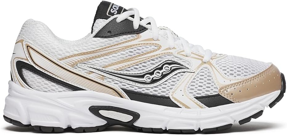 

Кроссовки Saucony Ride Millennium для взрослых, унисекс, белый/черный/золотой