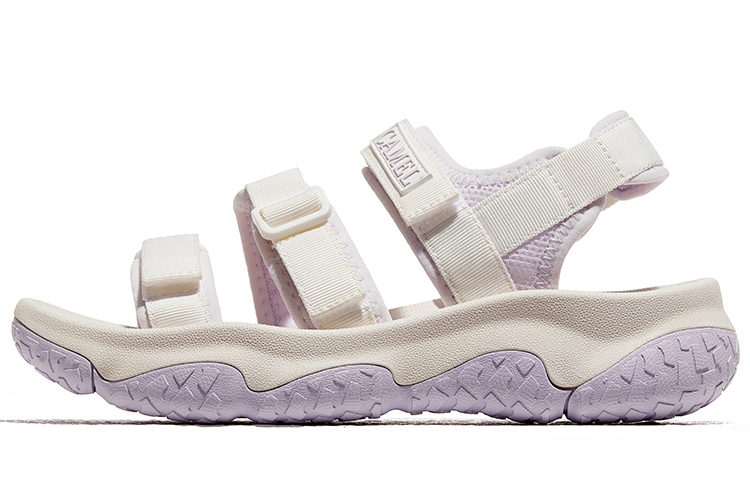 CAMEL Пляжные сандалии женские молочно-белые/ирисово-фиолетовые, цвет Milk White/Iris Purple