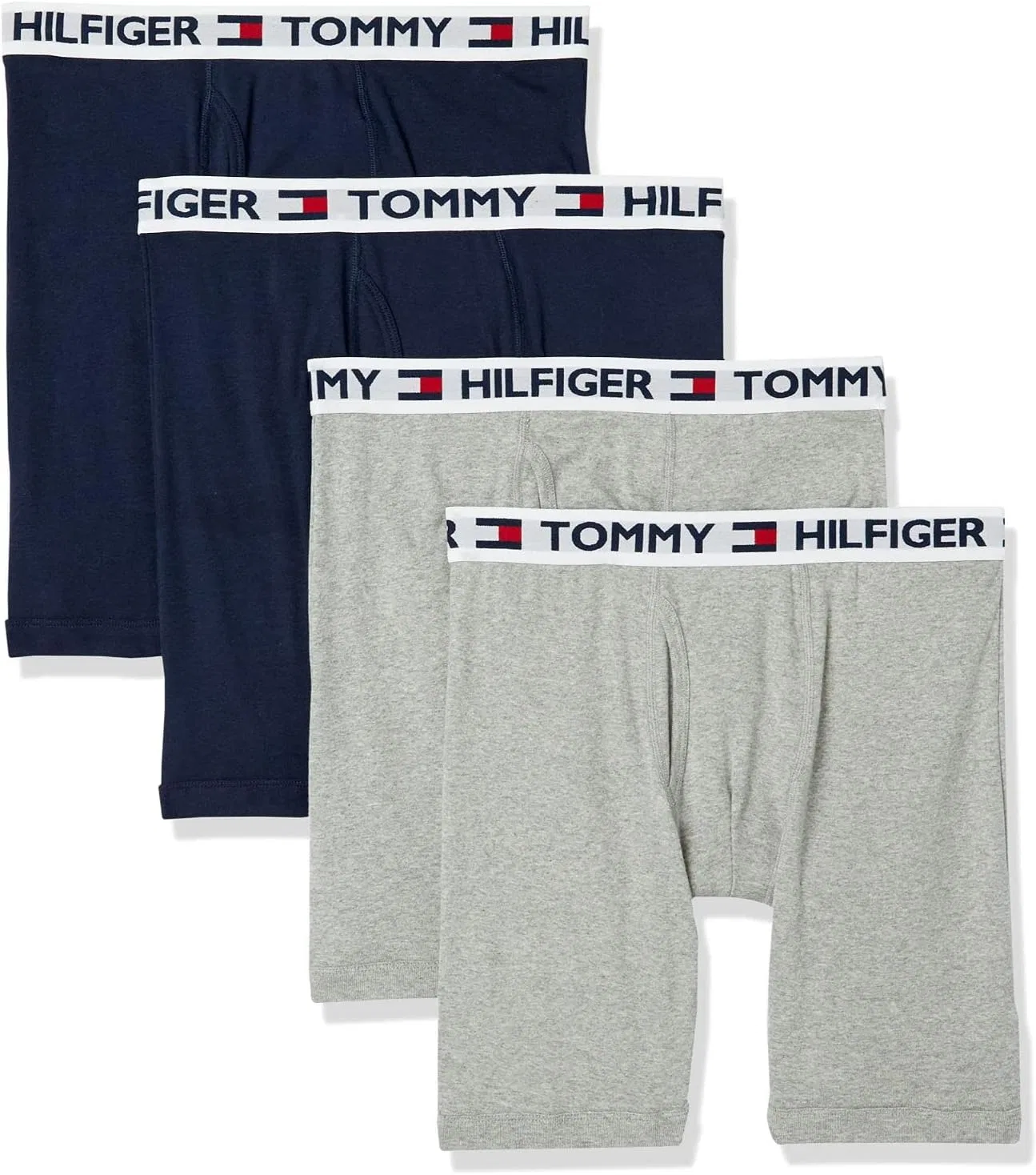 Боксеры хлопковые Tommy Hilfiger, серый, темно-синий