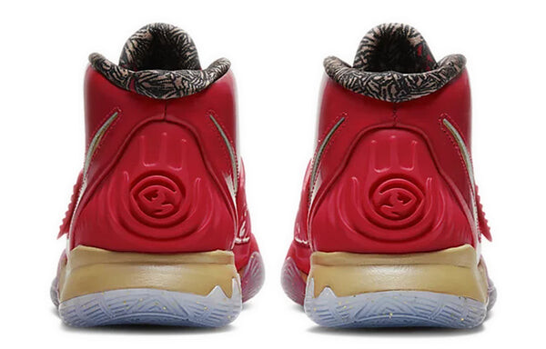 Кроссовки kyrie 6 Nike, красный — фото 4