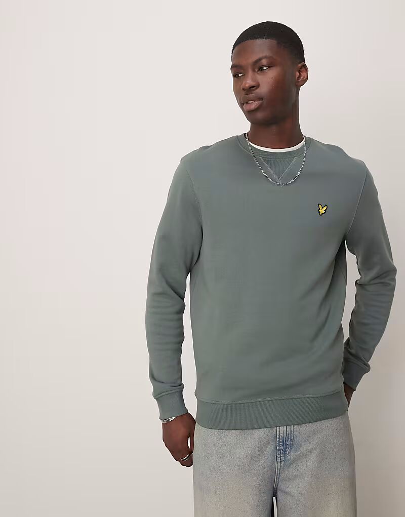 

Толстовка Lyle & Scott с круглым вырезом зеленого цвета